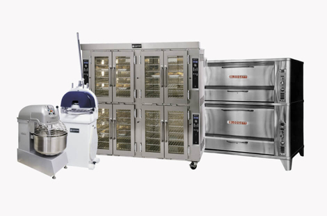 Typical commercial bakery equipment
