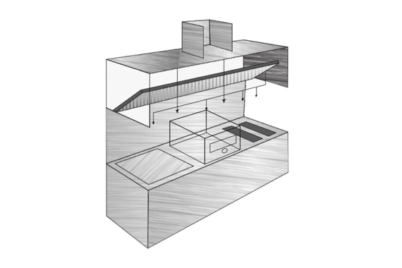 Deli kitchen hood drawings