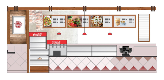 fast food restaurant design layout